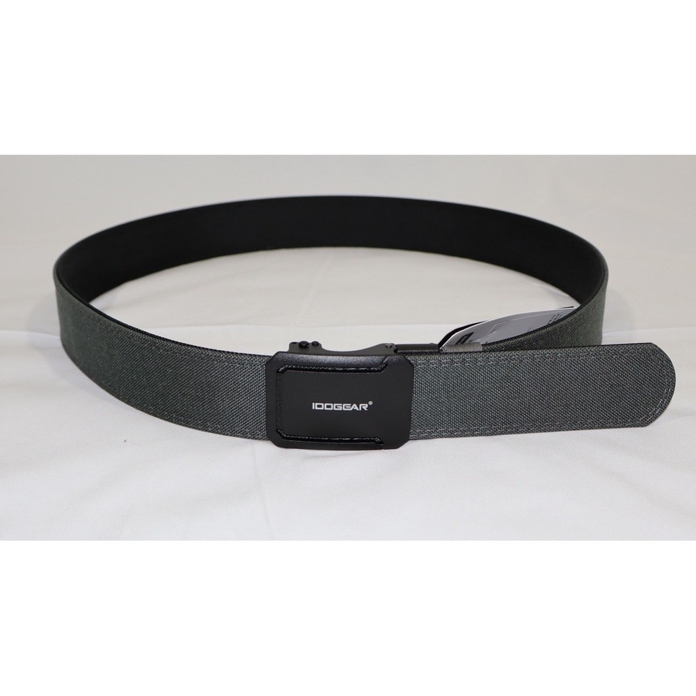 IDOGEAR Mens‎ 1.75 inch Nylon Hard Belt Gray Tactical Buckle IG-BT3439 Size L